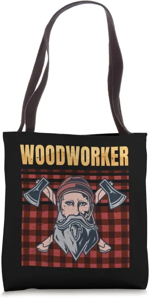 Woodworker - Lumber - Lumberjack - Retro Vintage Tote Bag