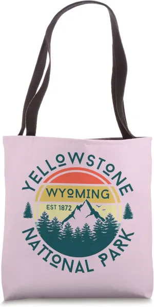 Yellowstone Wyoming Nature Hiking Outdoors Travel Girls Tote Bag