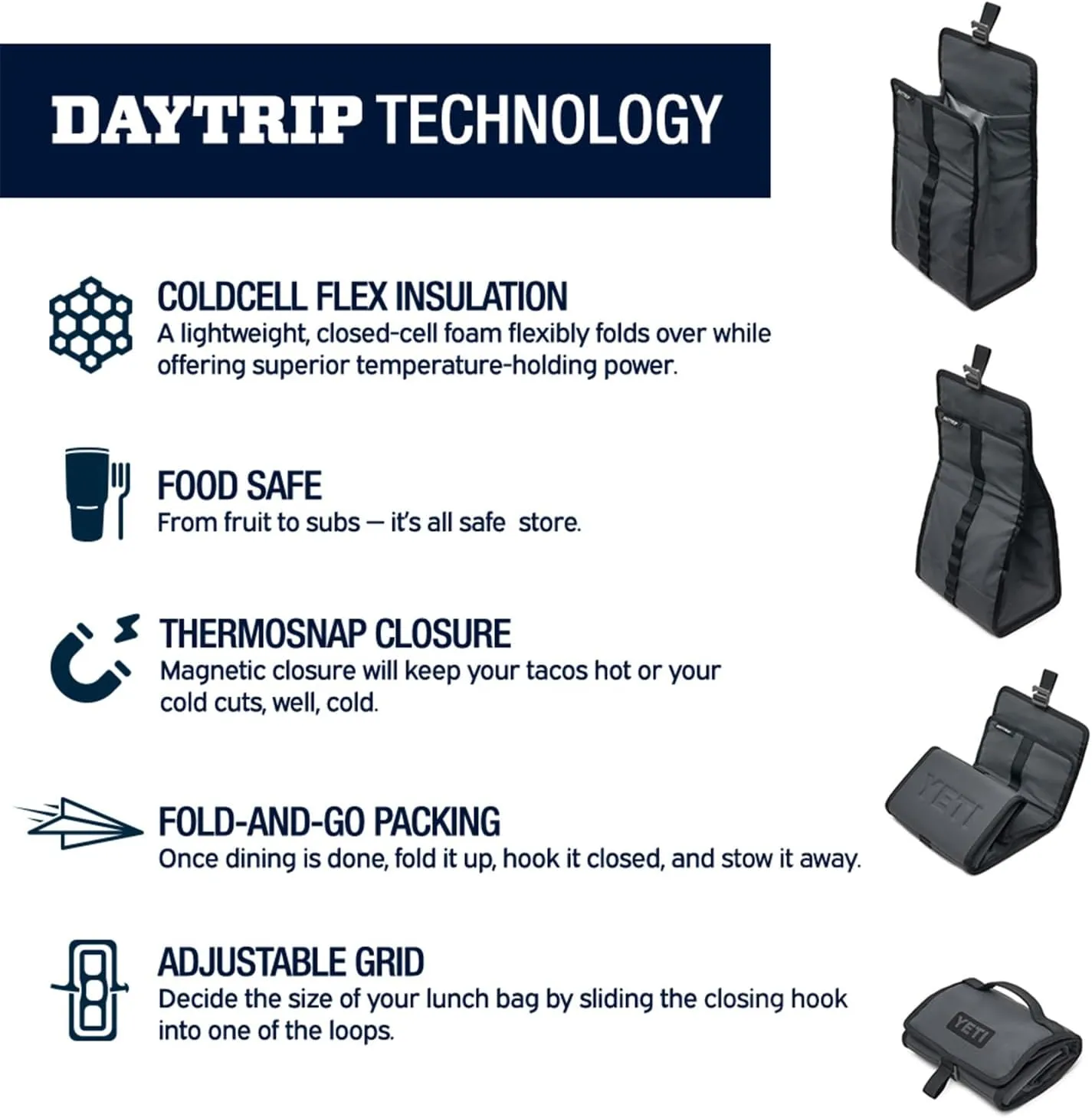 YETI Daytrip Packable Lunch Bag, Camp Green