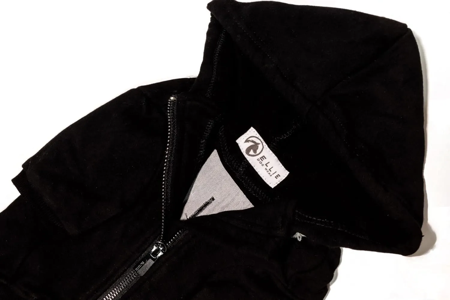 Zip Up Adventure Dog Hoodie with Hook & Loop Pockets and Adjustable Drawstring Hood - XXS to XXL - Multiple Colors - Comfortable & Versatile Dog Hoodies (Black, XXS)