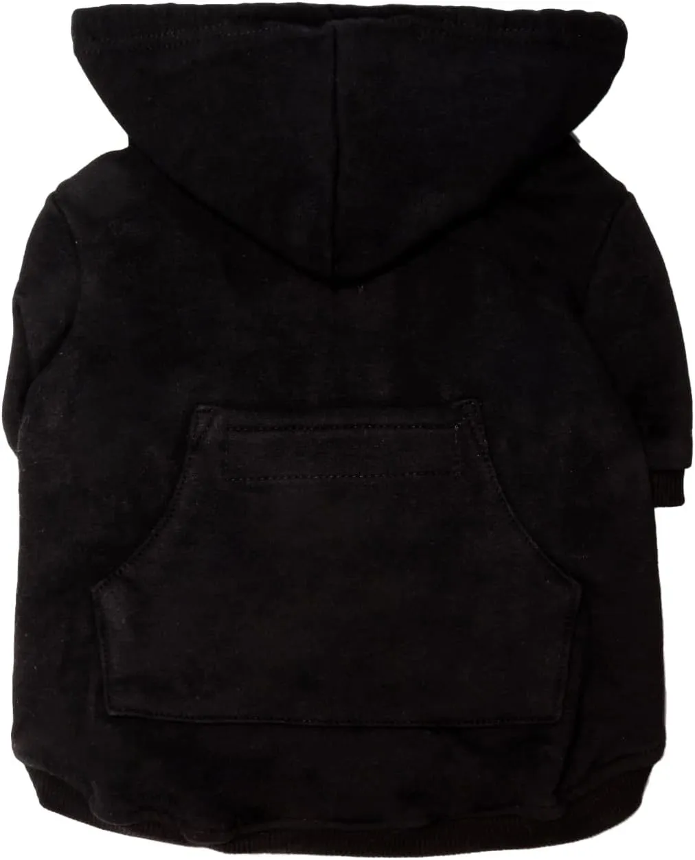 Zip Up Adventure Dog Hoodie with Hook & Loop Pockets and Adjustable Drawstring Hood - XXS to XXL - Multiple Colors - Comfortable & Versatile Dog Hoodies (Black, XXS)