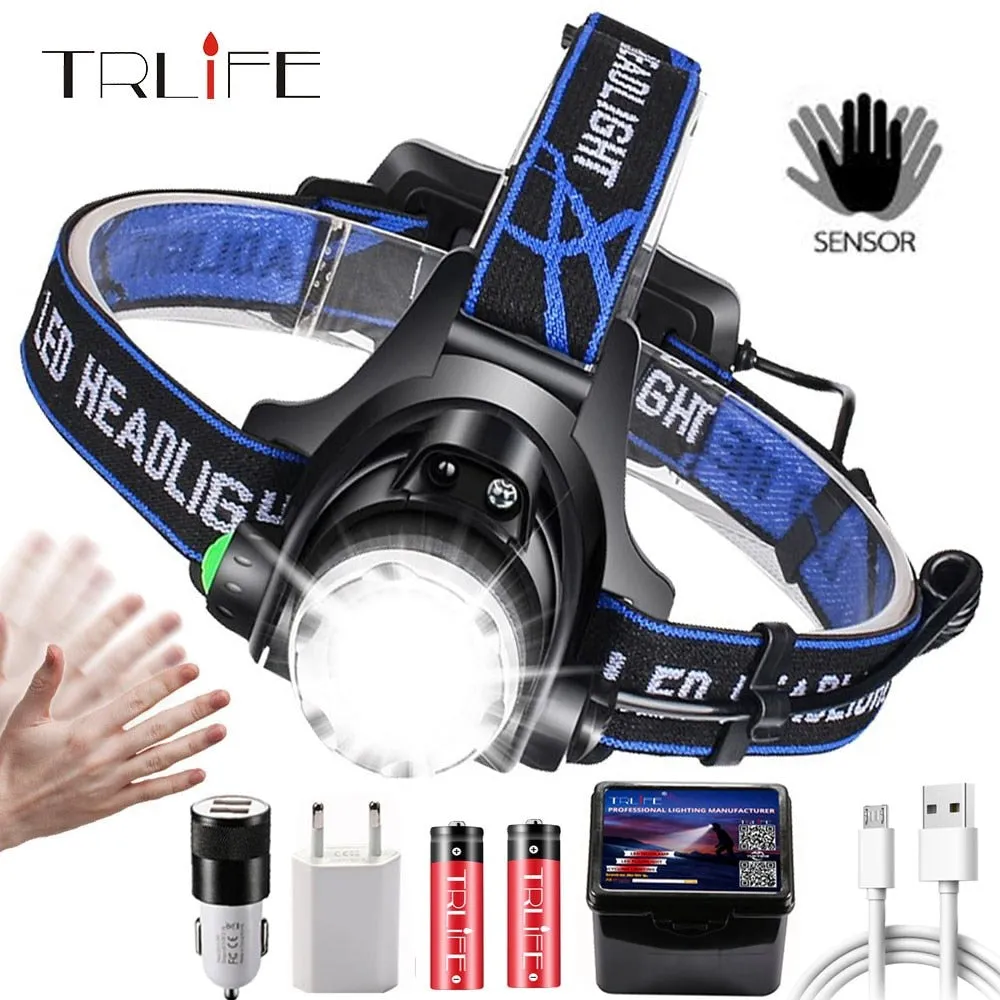 Zoomable Headlight Lanterna With LED