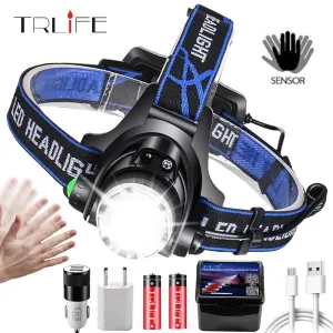 Zoomable Headlight Lanterna With LED